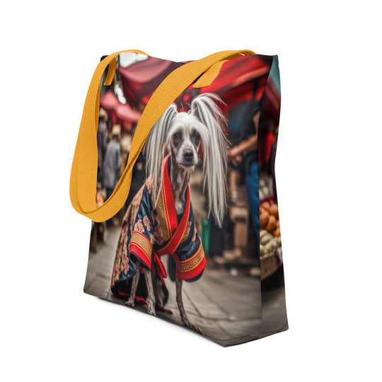 Tote bag-Chinese Crested Dog V3