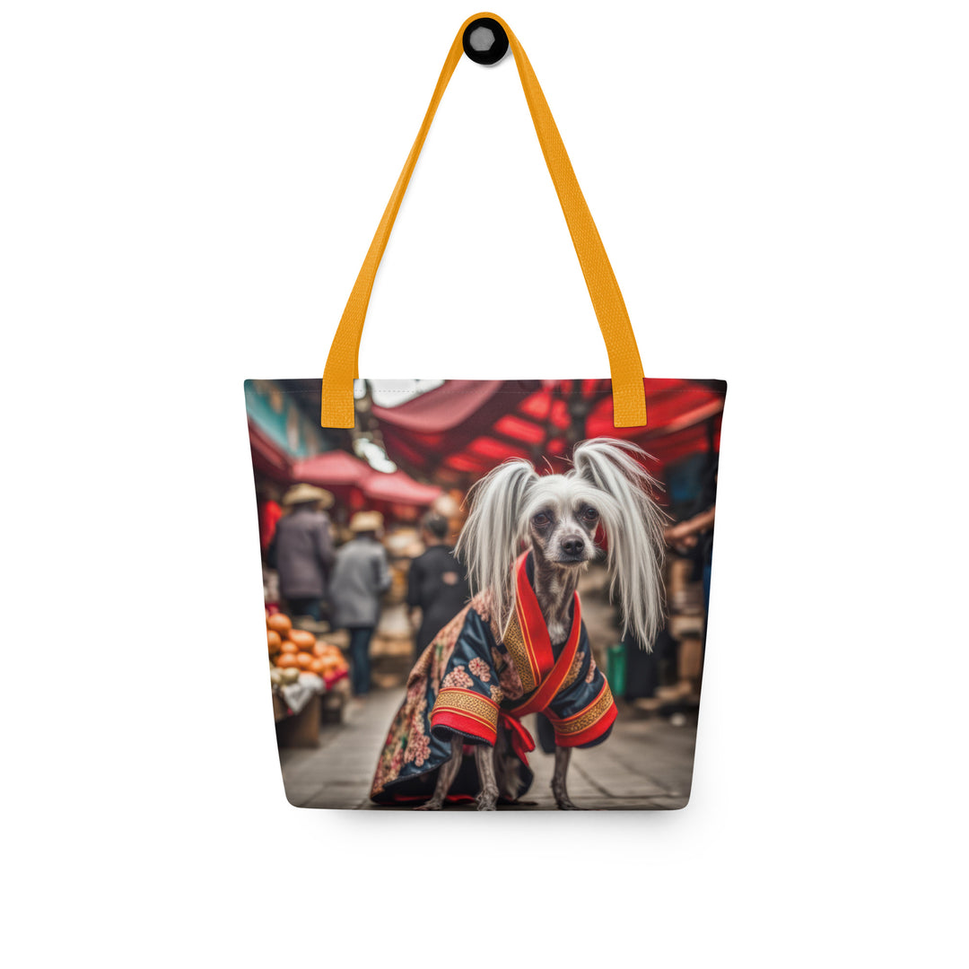 Tote bag-Chinese Crested Dog V3