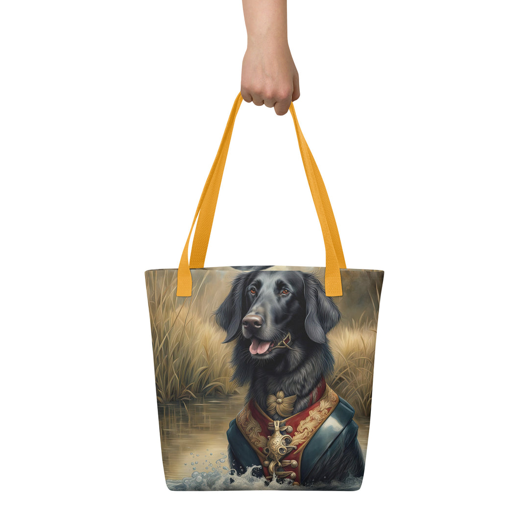 Tote bag-Flat-Coated Retriever V4