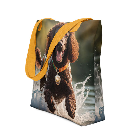 Tote bag-Irish Water Spaniel