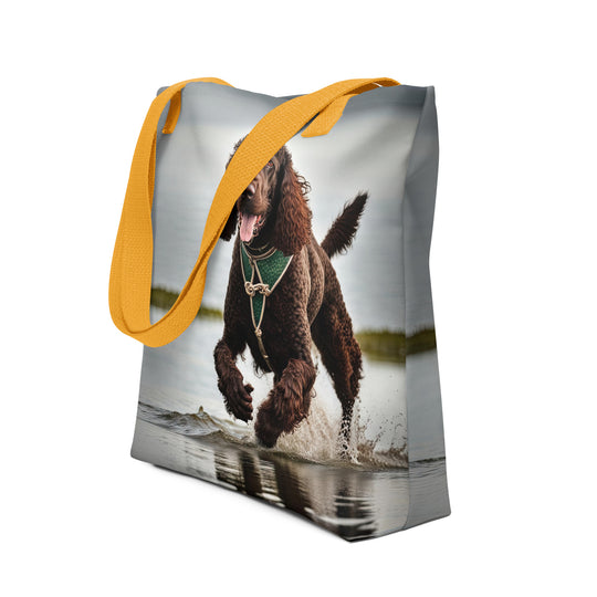 Tote bag-Irish Water Spaniel V3