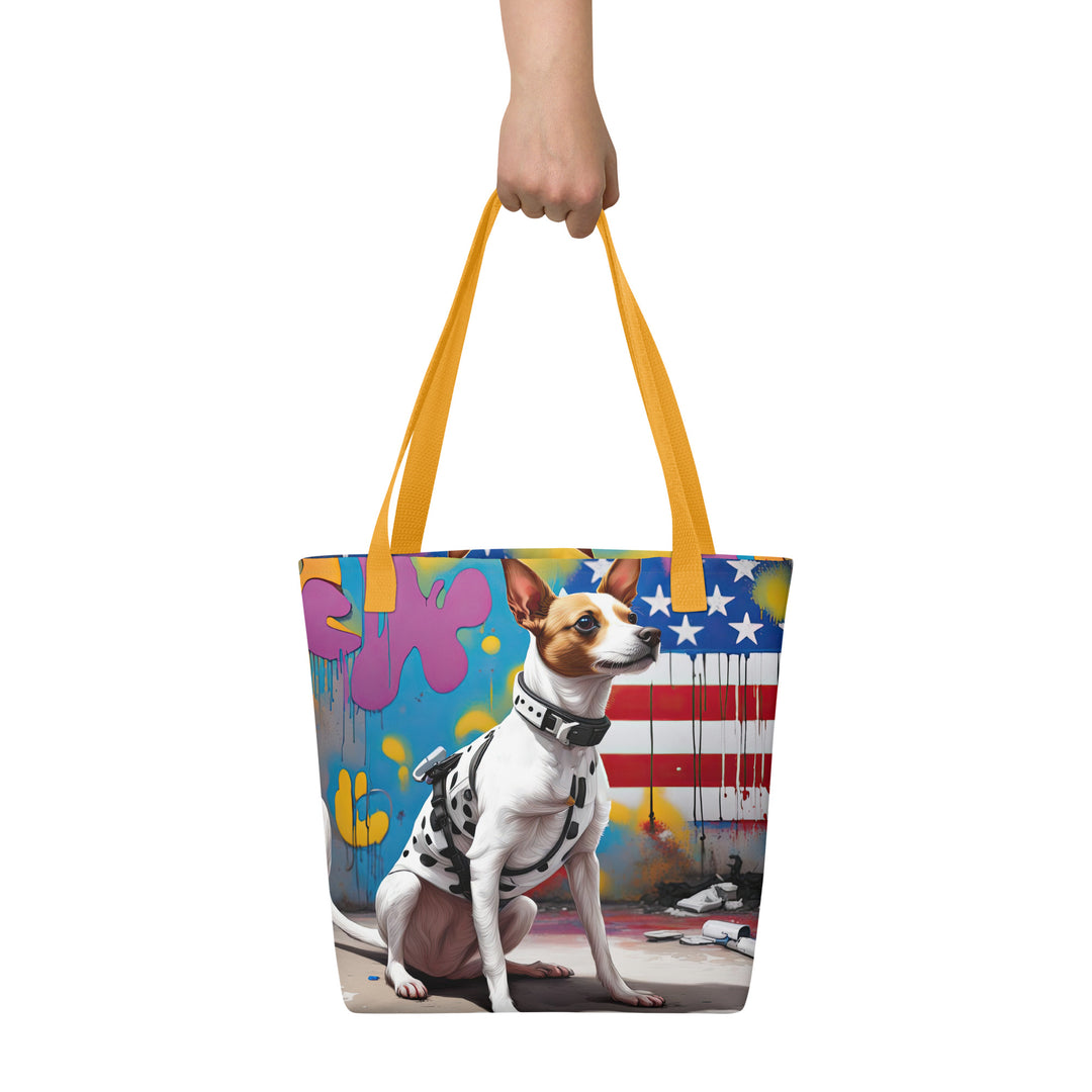 Tote bag-Short-legged Rat Terrier V3