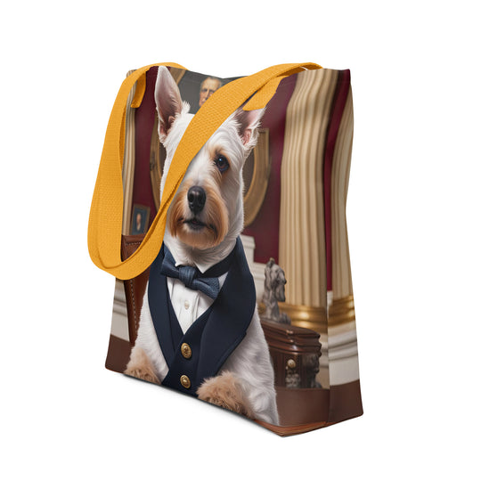 Tote bag-Teddy Roosevelt Terrier V2