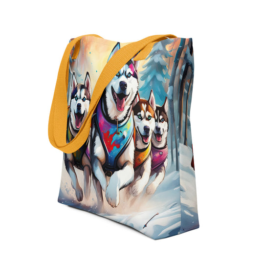 Tote bag-Siberian Husky V3