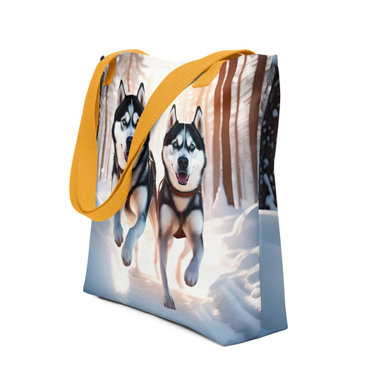 Tote bag-Siberian Husky V4