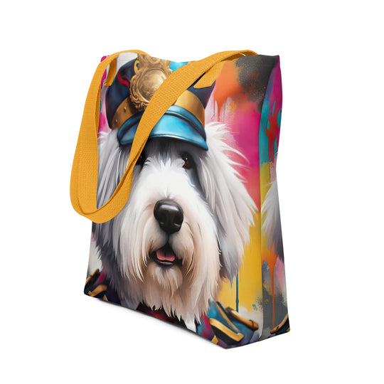 Tote bag-Old English Sheepdog V7