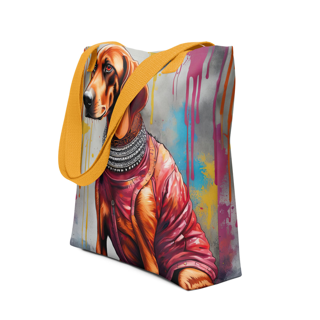 Tote bag-Redbone Coonhound V4