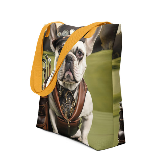 Tote bag-French Bulldog Golfer V17