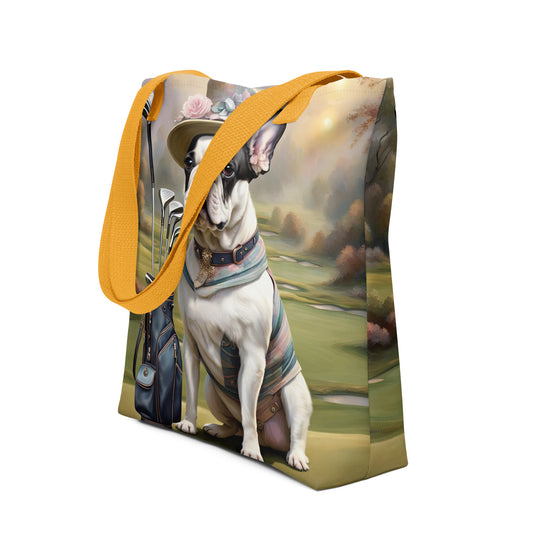 Tote bag-French Bulldog Golfer V20