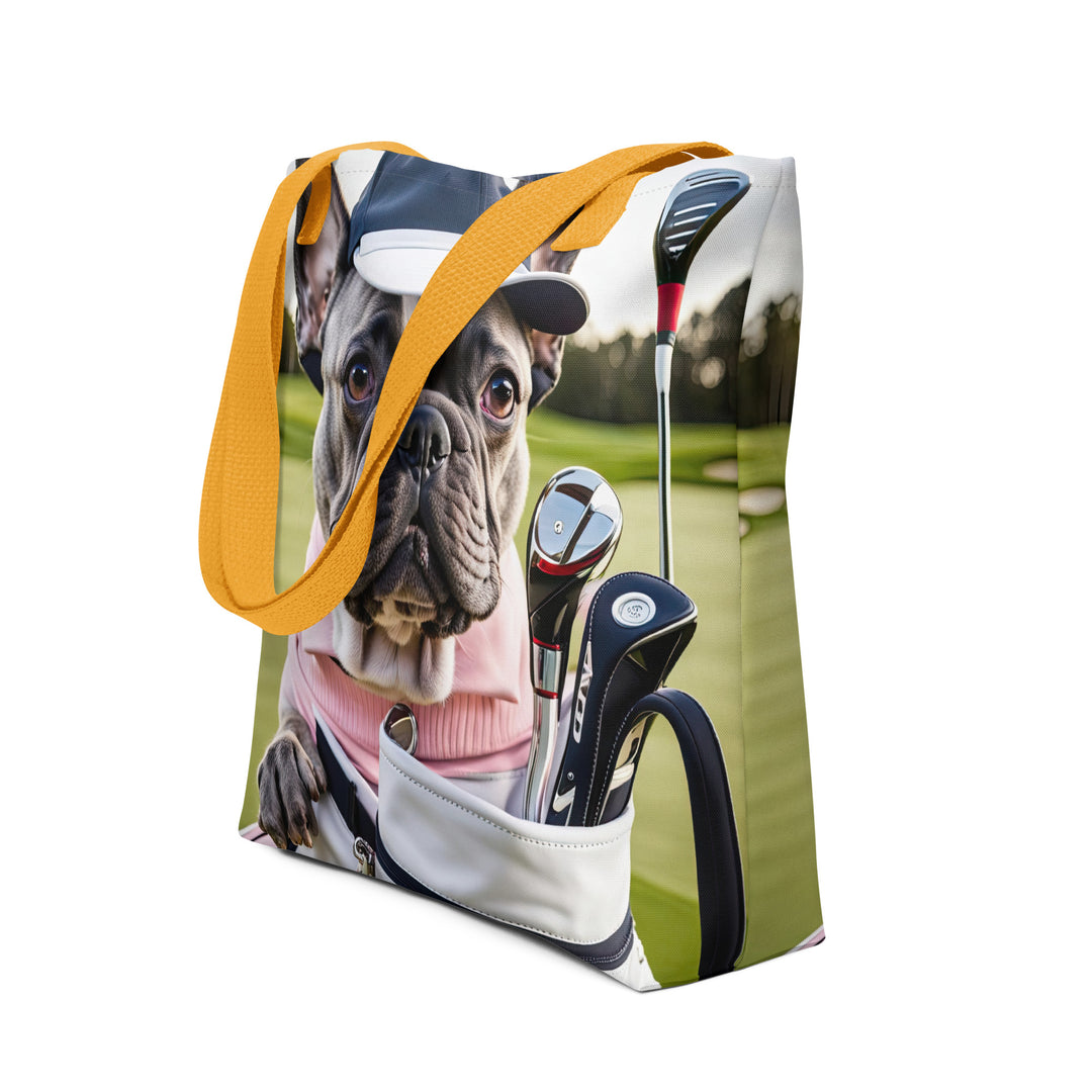 Tote bag-French Bulldog Golfer V22