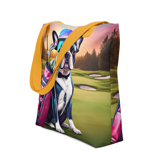 Tote bag-French Bulldog Golfer V29