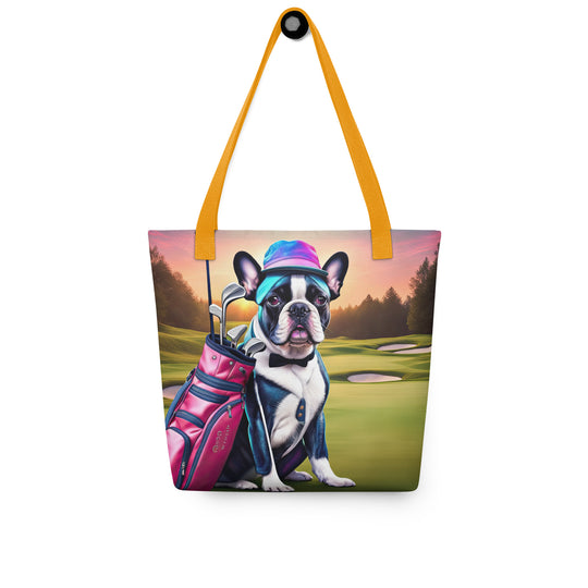 Tote bag-French Bulldog Golfer V29