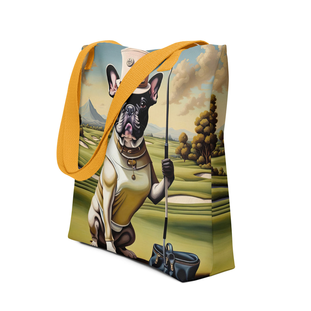 Tote bag-French Bulldog Golfer V31