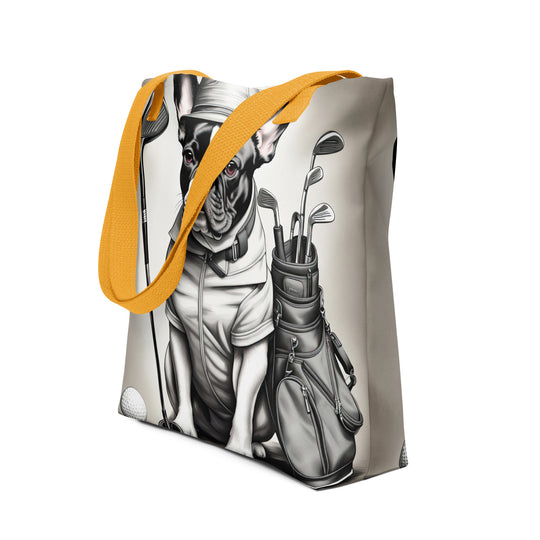 Tote bag-French Bulldog Golfer V32