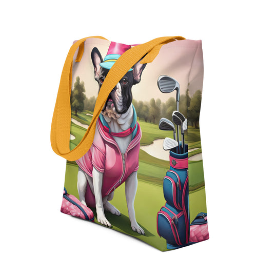 Tote bag-French Bulldog Golfer V35