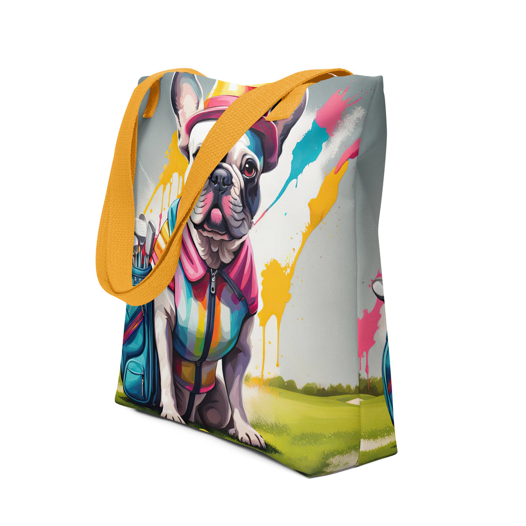 Tote bag-French Bulldog Golfer V40