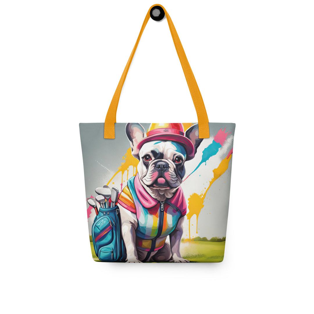 Tote bag-French Bulldog Golfer V40