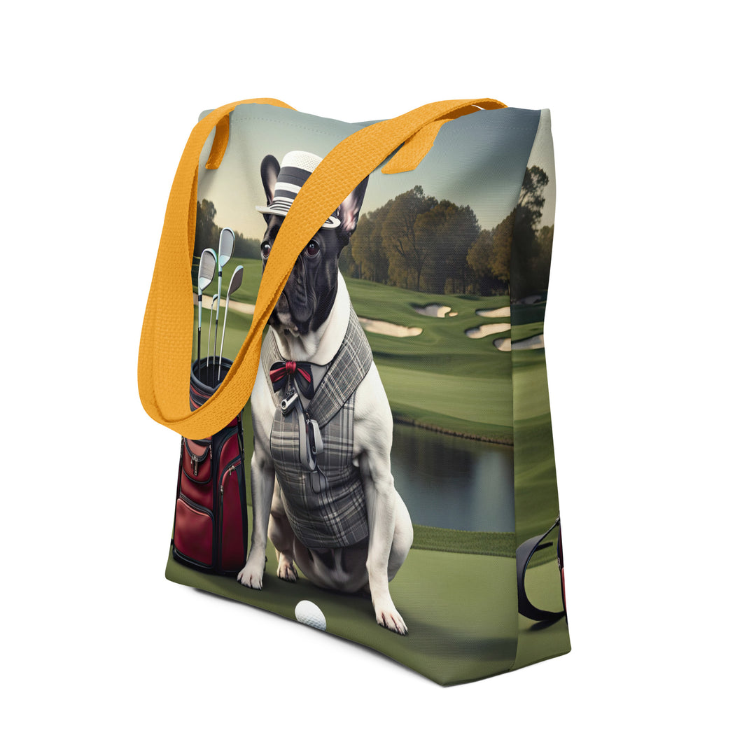 Tote bag-French Bulldog Golfer V45