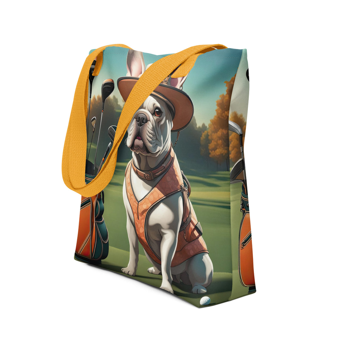 Tote bag-French Bulldog Golfer V47