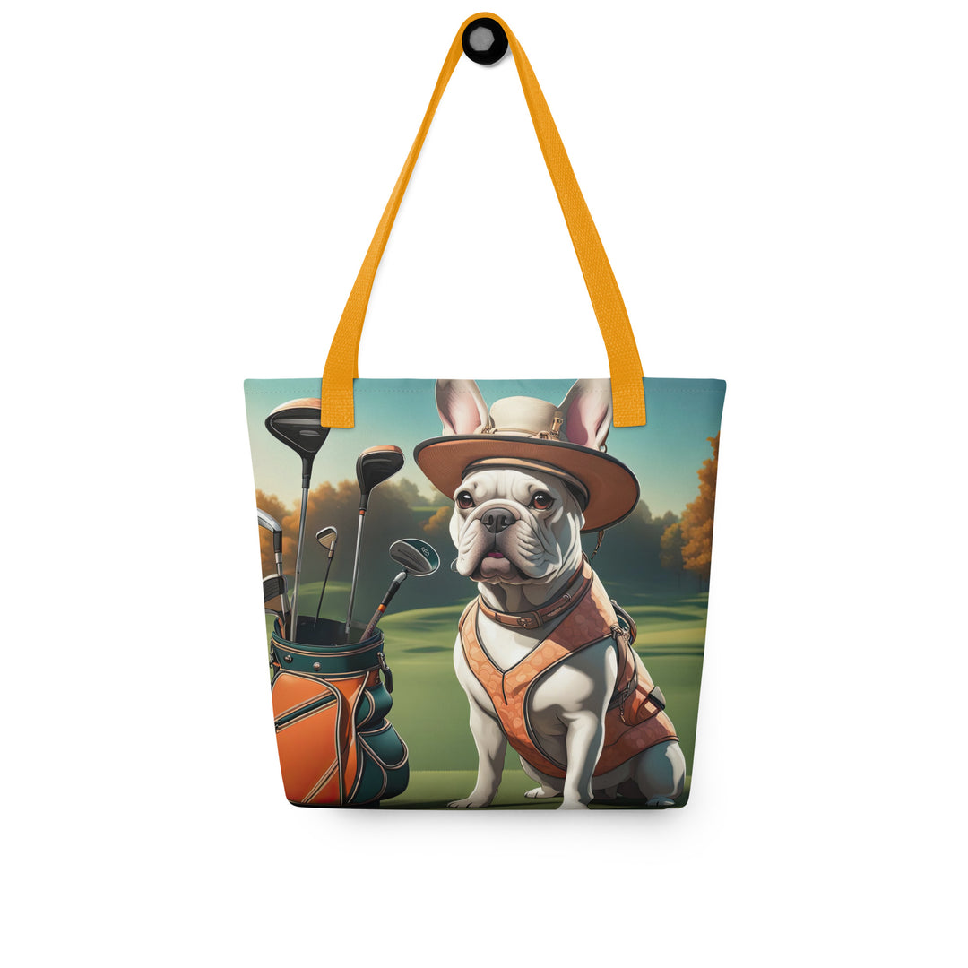 Tote bag-French Bulldog Golfer V47