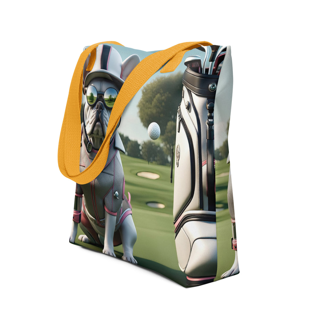 Tote bag-French Bulldog Golfer V48