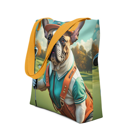 Tote bag-French Bulldog Golfer V53