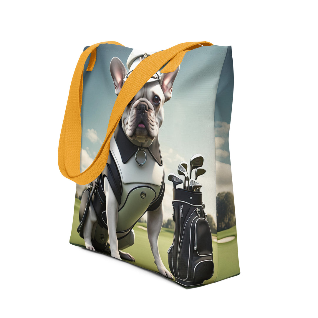 Tote bag-French Bulldog Golfer V56