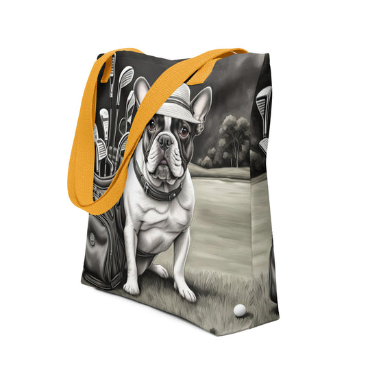 Tote bag-French Bulldog Golfer V58