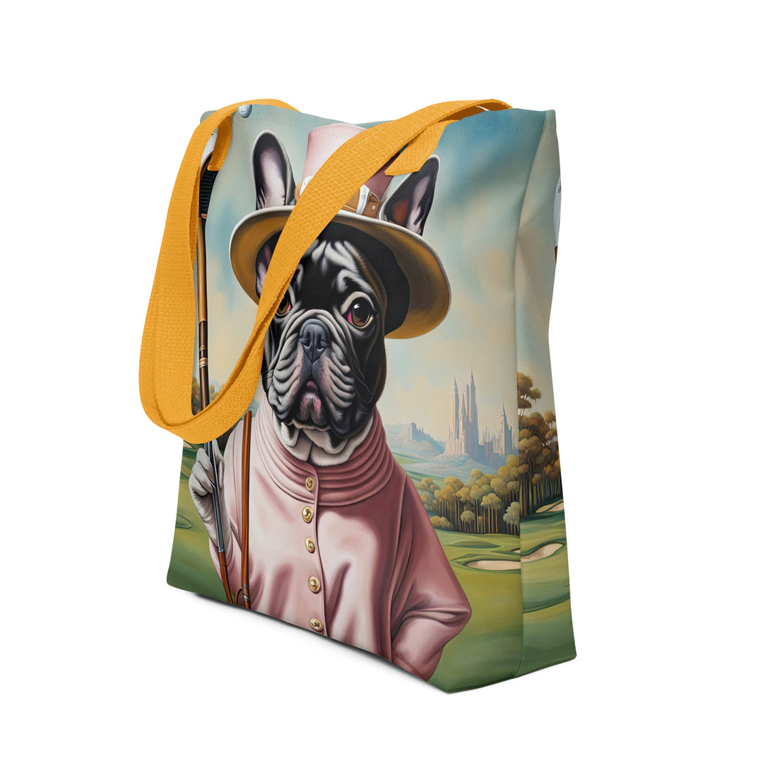 Tote bag-French Bulldog Golfer V69