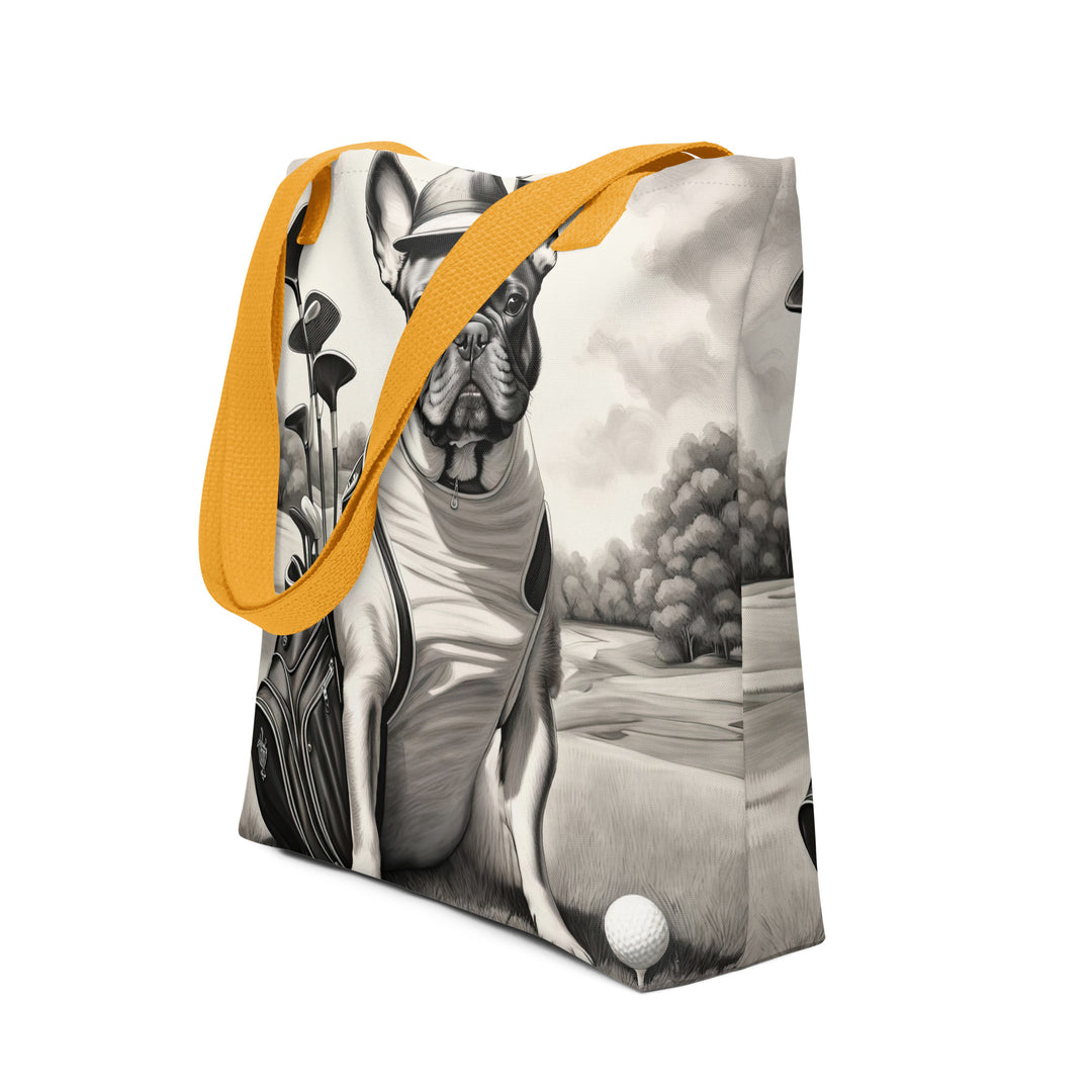 Tote bag-French Bulldog Golfer V70