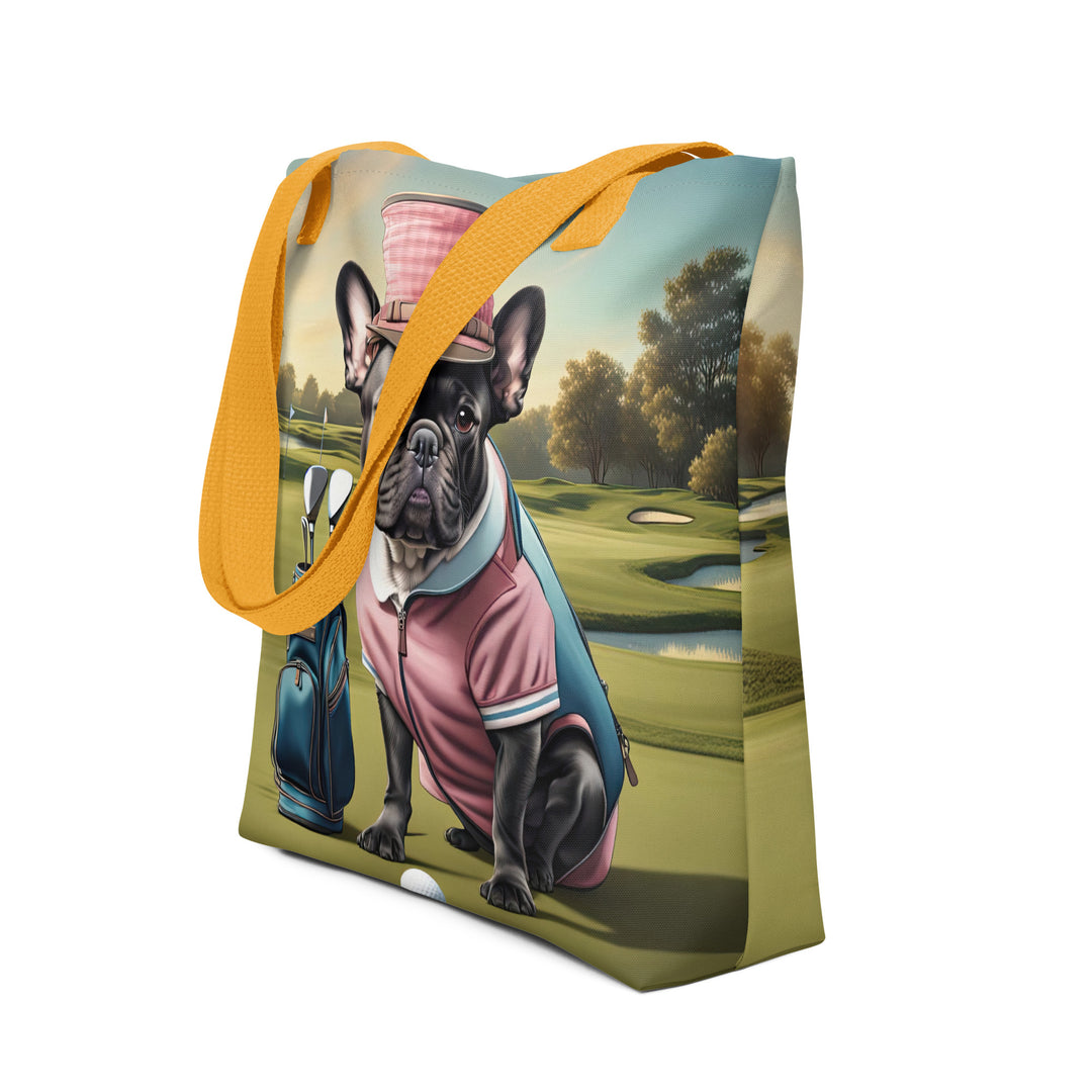 Tote bag-French Bulldog Golfer V72