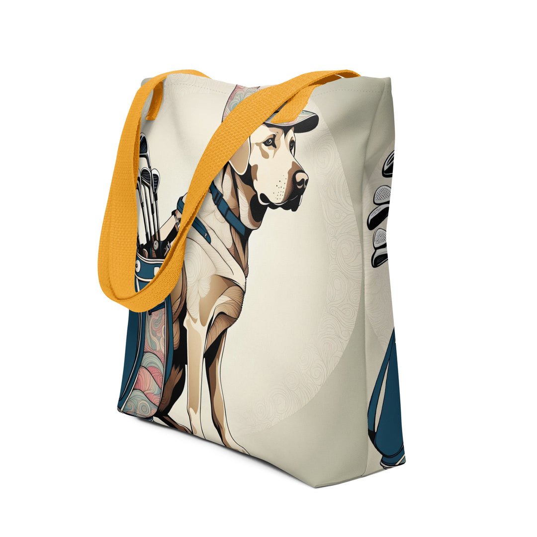 Tote bag-Labrador Retriever Golfer V19