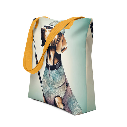 Tote bag-Labrador Retriever Golfer V21