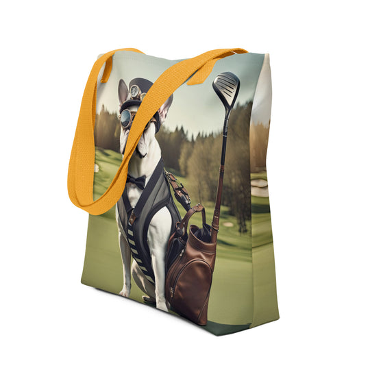 Tote bag-French Bulldog Golfer V43