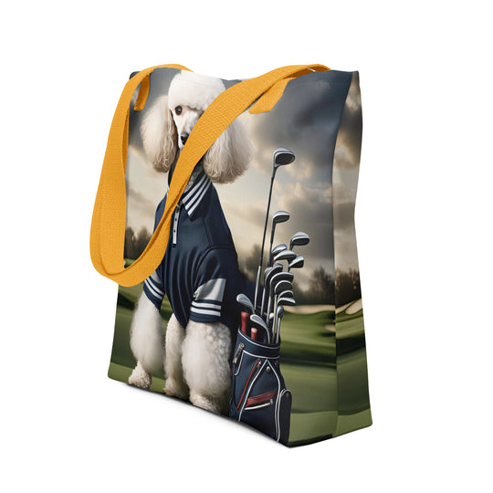 Tote bag-Poodle Golfer V3