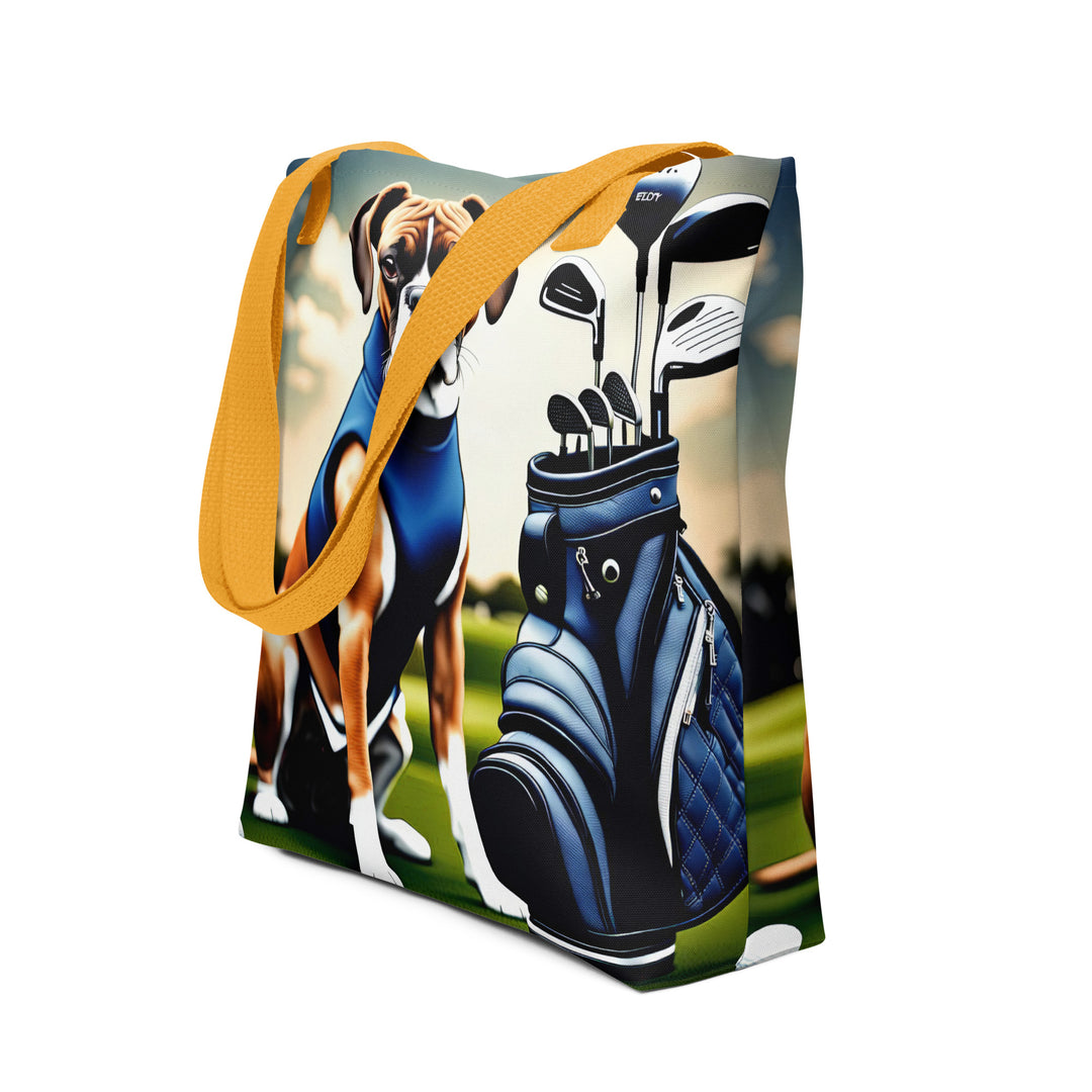 Tote bag-Boxer Golfer V3