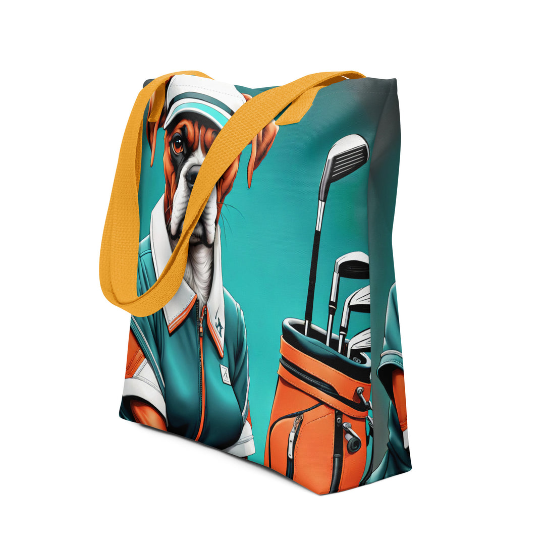 Tote bag-Boxer Golfer V4