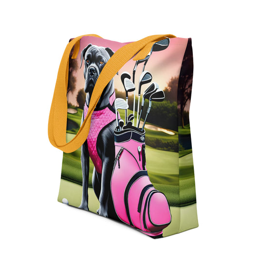 Tote bag-Cane Corso Golfer V3