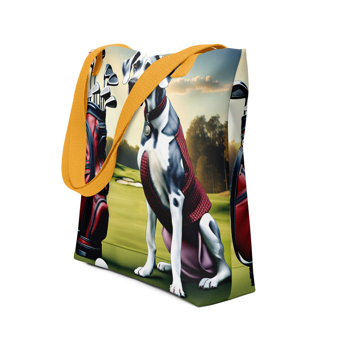 Tote bag-Great Dane Golfer V3