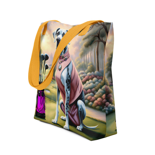 Tote bag-Great Dane Golfer V5