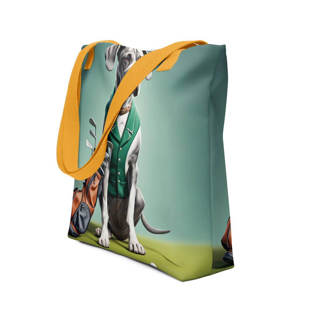 Tote bag-Great Dane Golfer V6