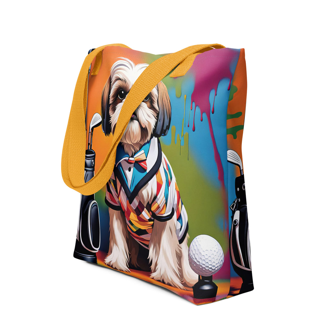 Tote bag-Shih Tzu Golfer