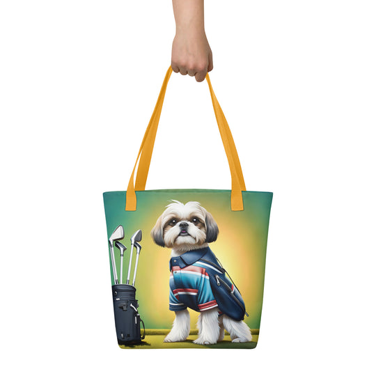 Tote bag-Shih Tzu Golfer V6