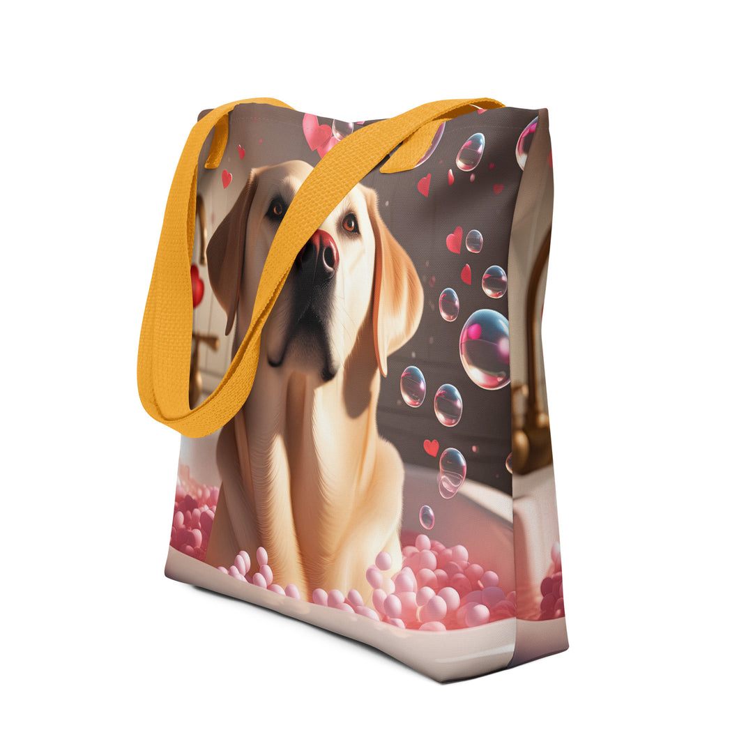 Tote bag-Labrador Retriever Romantic