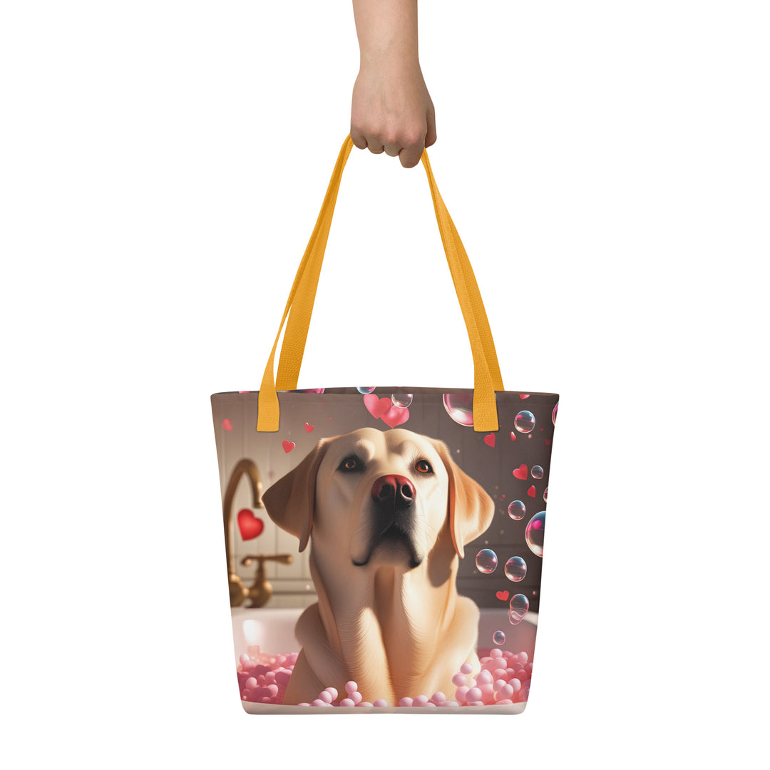 Tote bag-Labrador Retriever Romantic