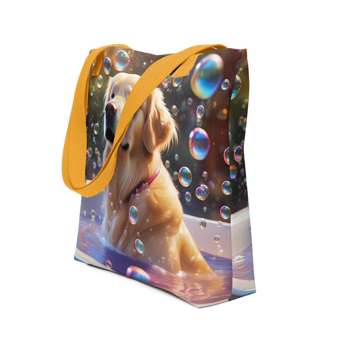 Tote bag-Golden Retriever Romantic V2