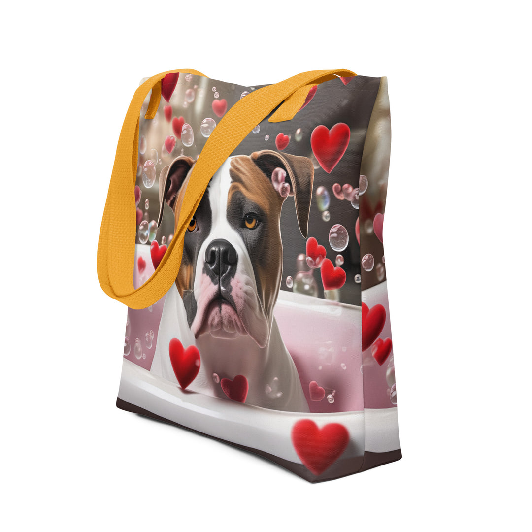 Tote bag-American Bulldog Romantic V3