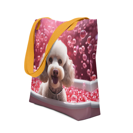 Tote bag-Poodle  Romantic V3