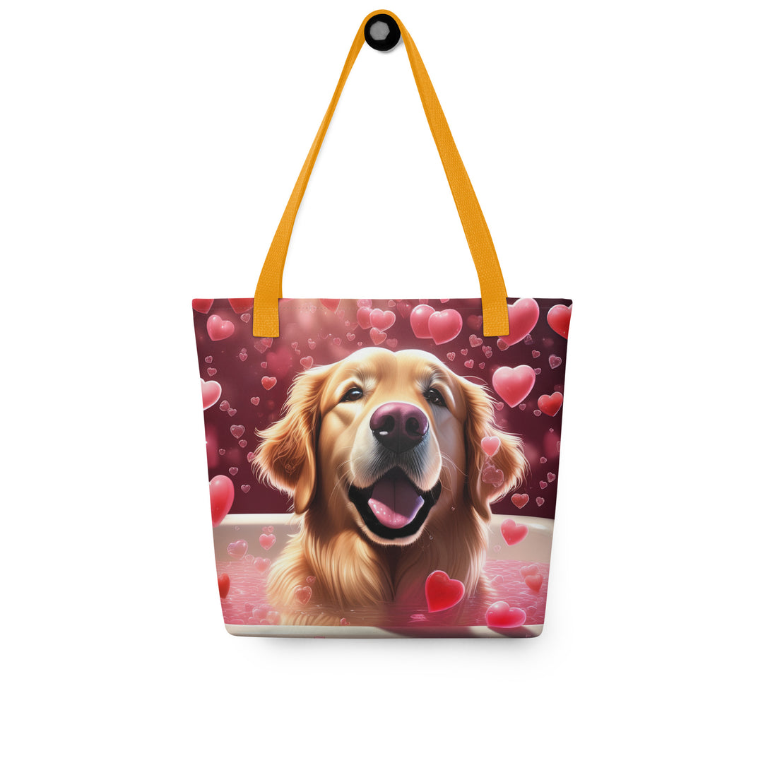 Tote bag-Golden Retriever Romantic V3