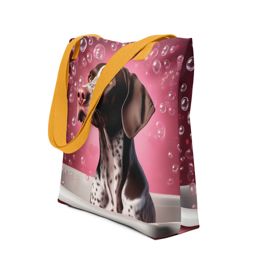 Tote bag-German Shorthaired Pointer Romantic